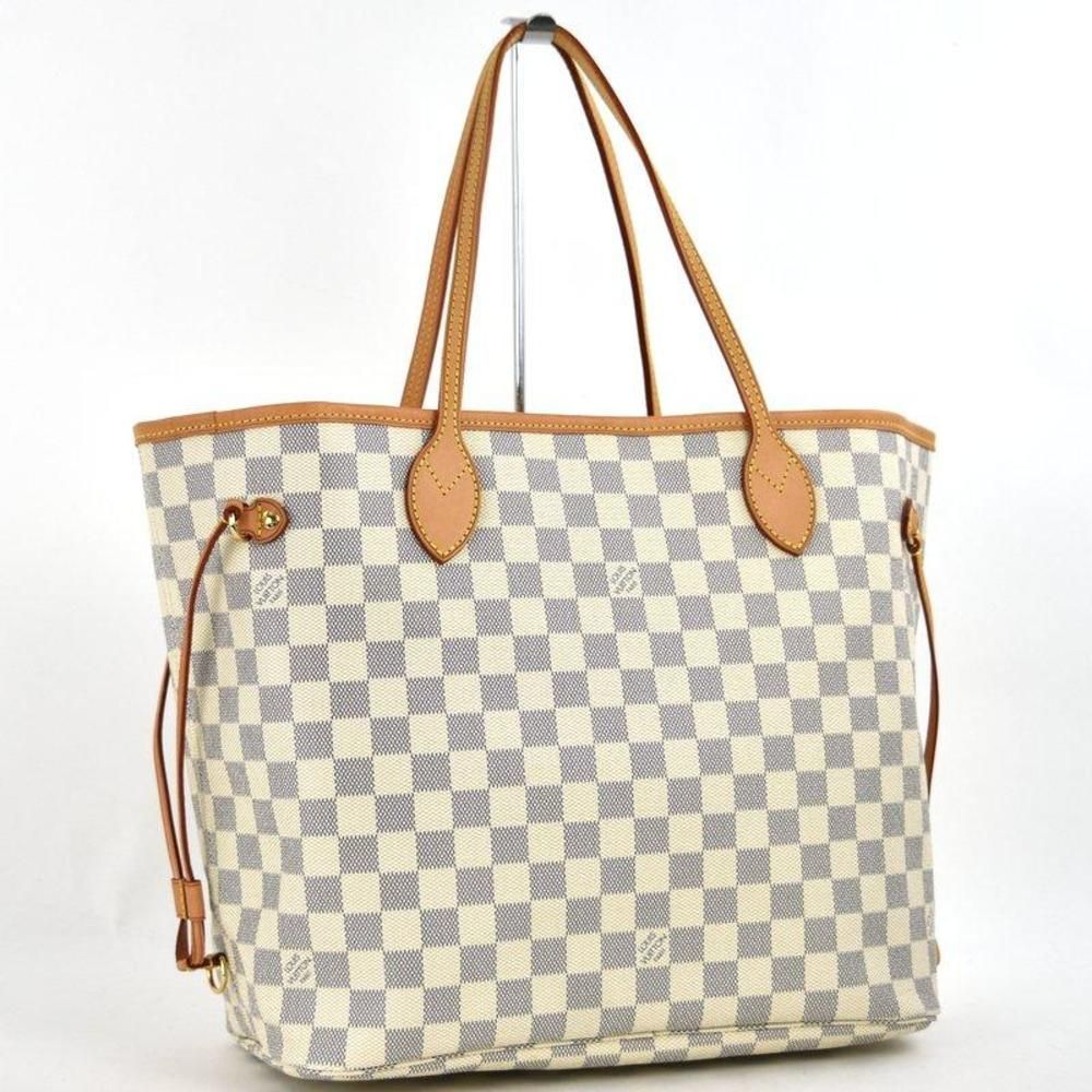 Tote Bag Damier Azur Neverfull MM Large Capacity Beige Ivory - Picture 2 of 14
